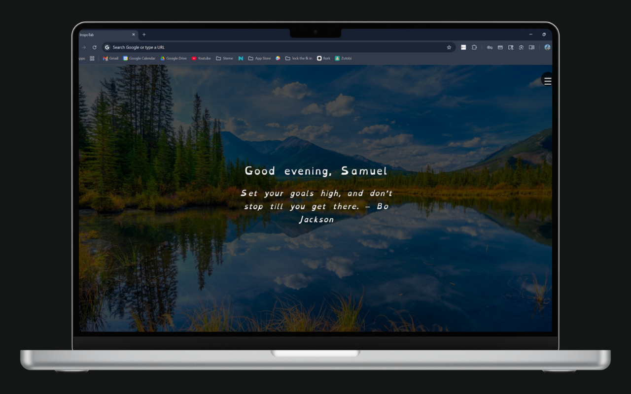 InspoTab — Fresh quote
