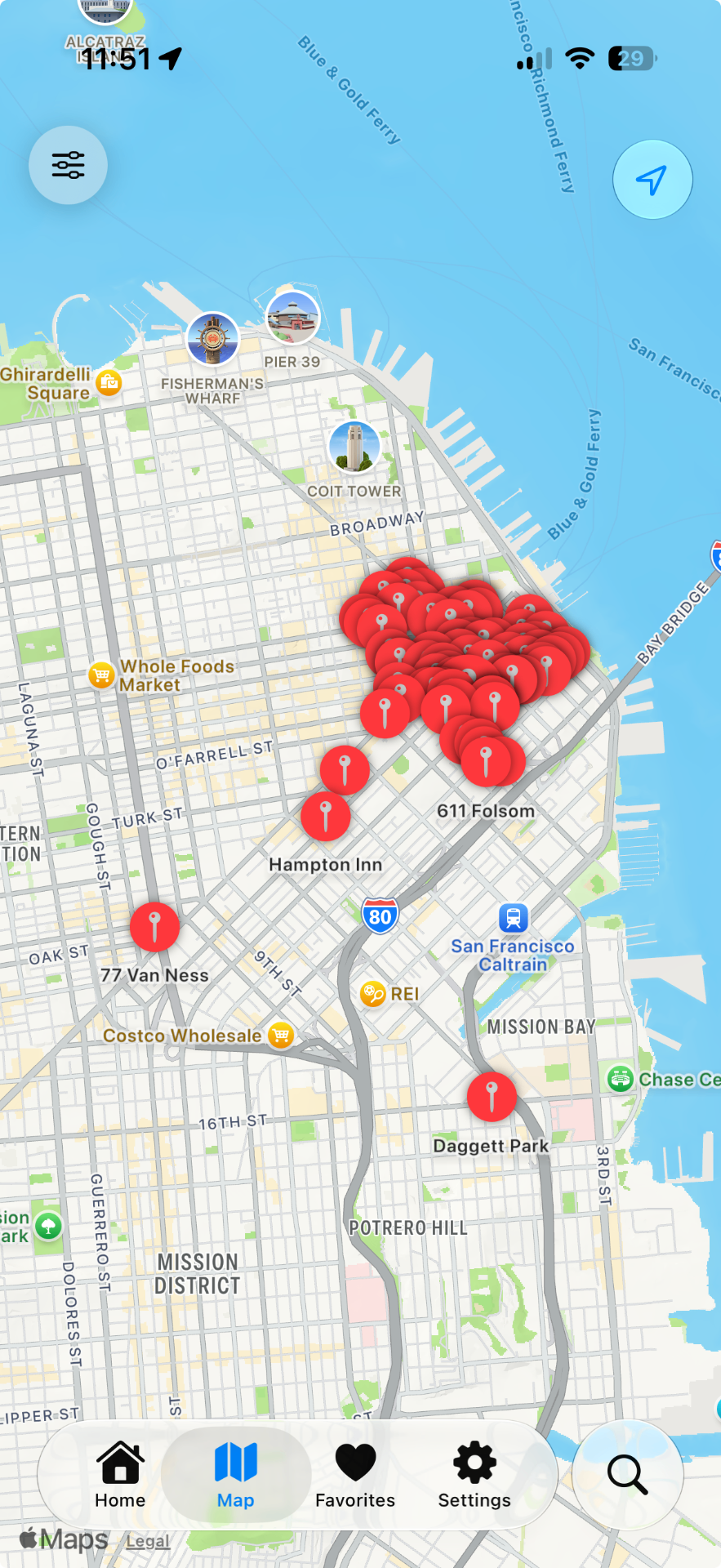 SF POPOS — Map